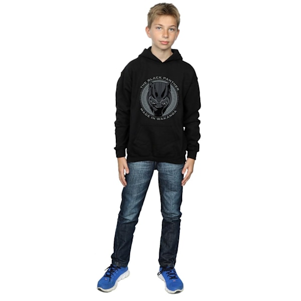 Marvel Boys Black Panther Made in Wakanda Hoodie 12-13 År Bl Black 12-13 Years