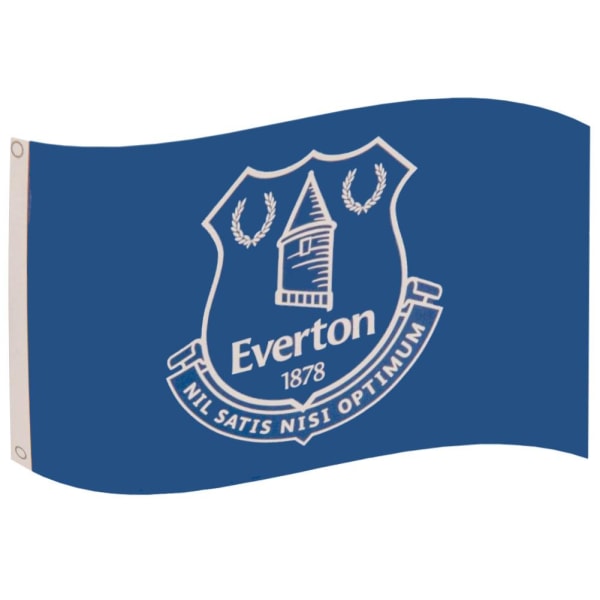 Everton FC Crest Flagga One Size Royal Blå/Vit Royal Blue/White One Size