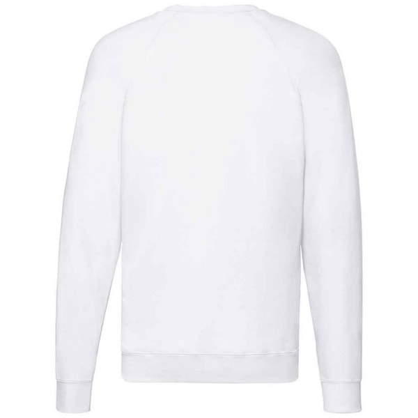 Fruit of the Loom Unisex Lätt Raglan Sweatshirt M White M