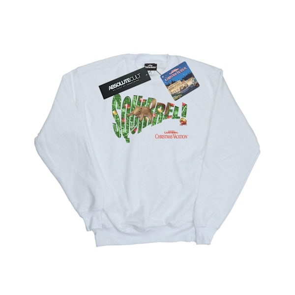 National Lampoon's Christmas Vacation Herr Squirrel Tree Sweatshirt White XXL