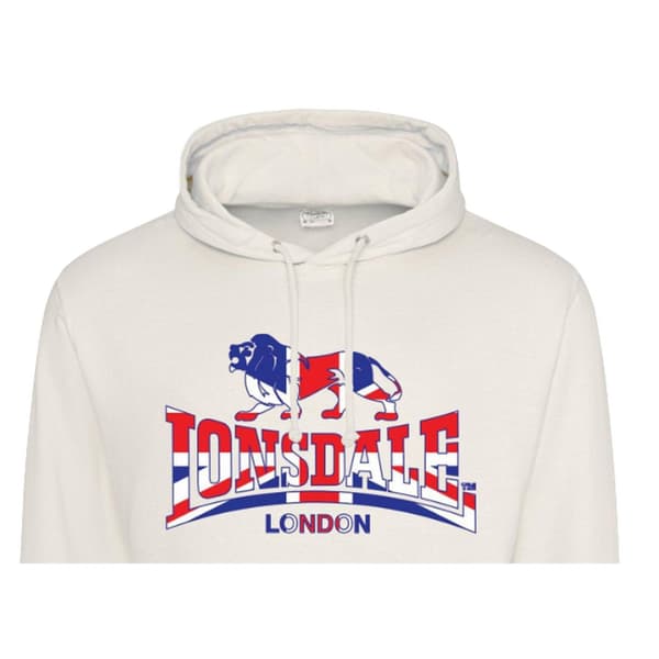 Lonsdale Herr Union Jack Logotyp Huvtröja M Vanilj Vanilla M