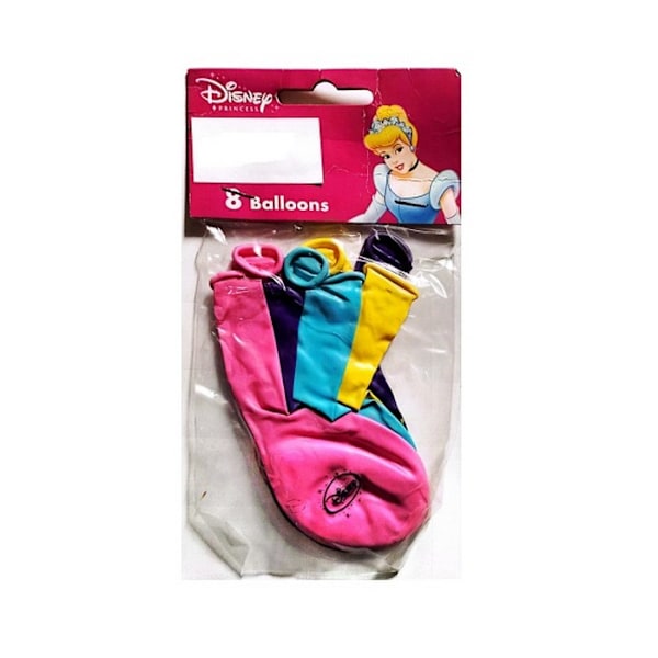 Disney Princess Latextryckta Ballonger (Förpackning om 8) En Storlek Flerfärgad Multicoloured One Size