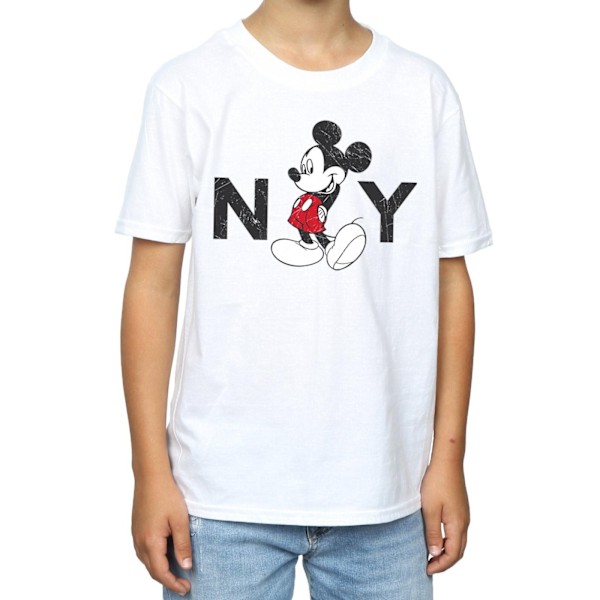 Disney Boys Mickey Mouse NY T-shirt 5-6 år Vit White 5-6 Years