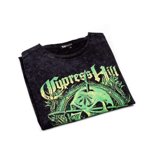 Cypress Hill Unisex Skull T-shirt M Svart Black M
