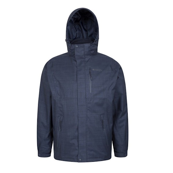 Mountain Warehouse Bracken Melange 3 i 1 jacka XXS blå för män Blue XXS