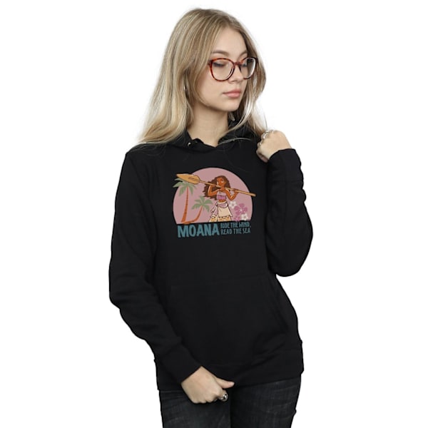 Disney Dam/Kvinnor Moana Läs Havet Hoodie XXL Svart Black XXL