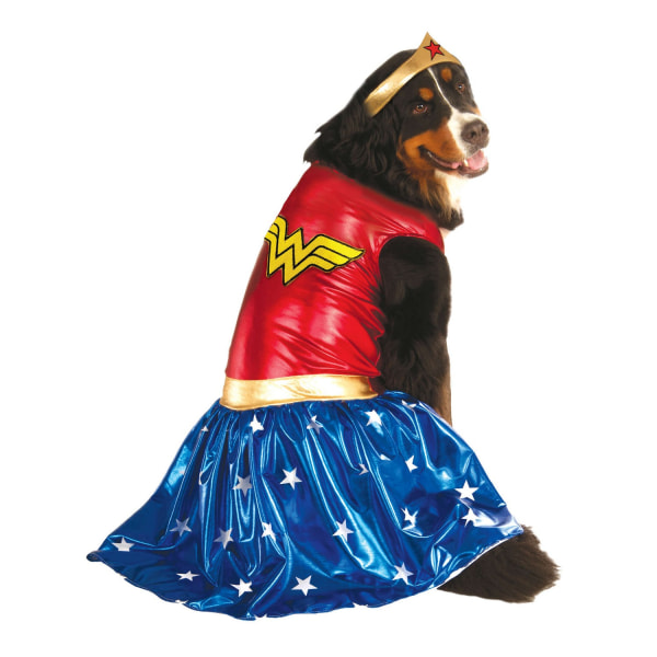 DC Comics Wonder Woman Dog Costume XXL Röd/Guld/Blå Red/Gold/Blue XXL