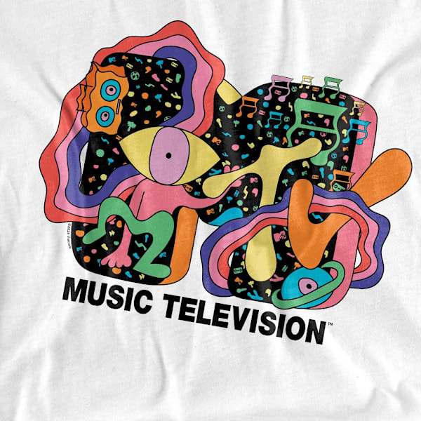 MTV Unisex Vuxen Expression T-Shirt L Vit White L