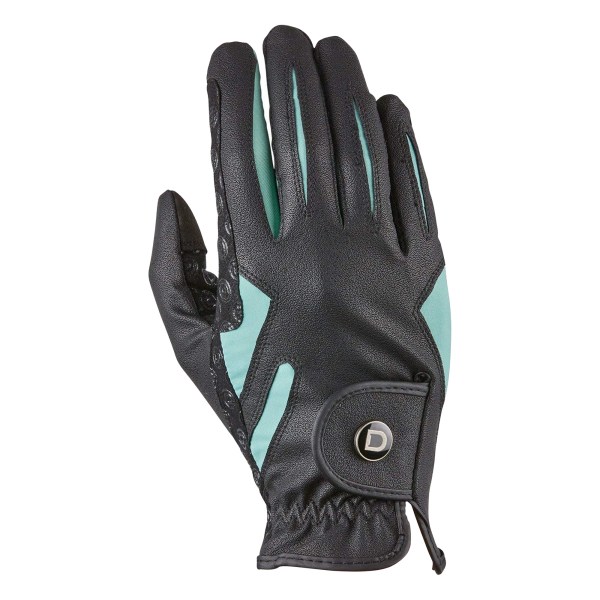 Dublin Unisex Cool-it Gel Touch Fastening Riding Gloves Large B Black/Teal Large
