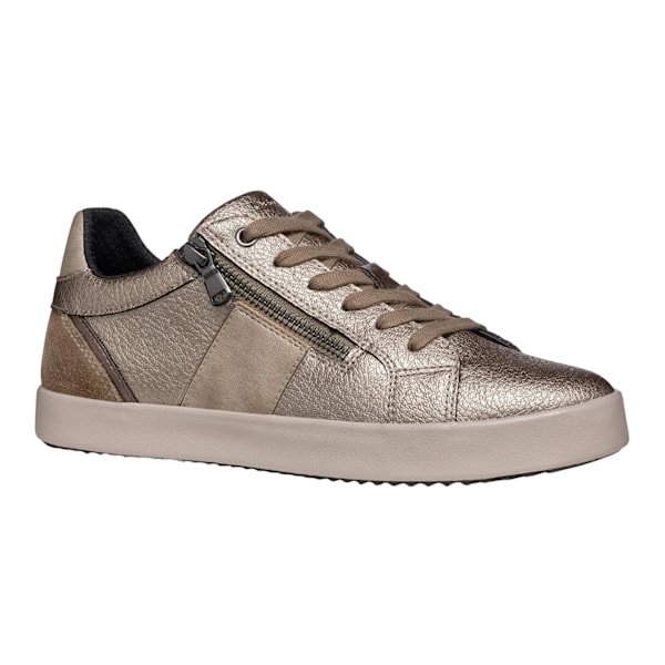 Geox Blomiee Mockaskinn Sneakers för Kvinnor 5 UK Taupe Taupe 5 UK