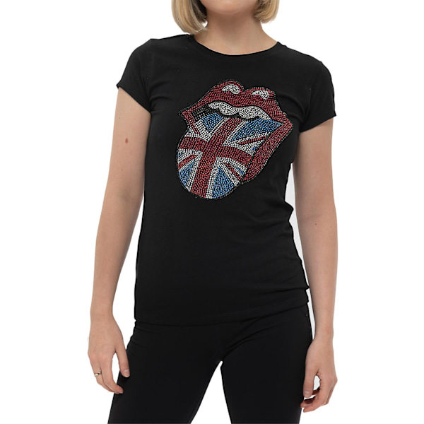 The Rolling Stones Dam/Damer Klassisk Utsmyckad Bomull T-shirt M Svart Black M