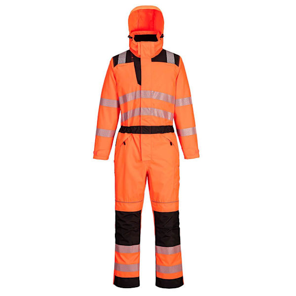 Portwest Unisex Vuxen PW3 Vattentät Hi-Vis Säkerhetsoverall 44R Orange/Black 44R
