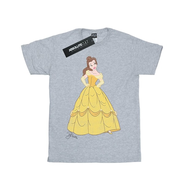 Beauty And The Beast Flickor Belle Bomull T-shirt 12-13 År Spo Sports Grey 12-13 Years