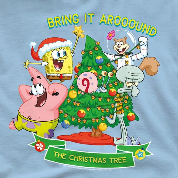 SvampBob Fyrkant Herr Aroooound Julgranen Patrick Light Blue M