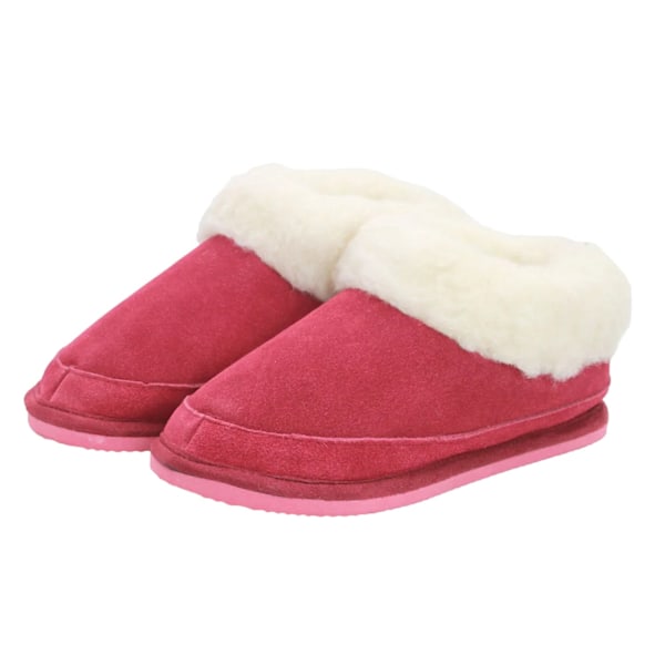 Eastern Counties Leather Maddie Ulltofflor för Kvinnor Crimson 9 UK