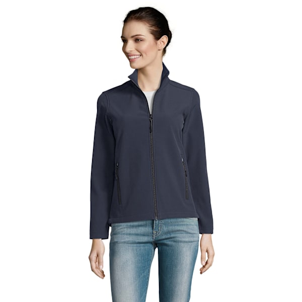SOLS Dam/Kvinnor Race Full Zip Vattenavvisande Softshell Jacka French Navy M
