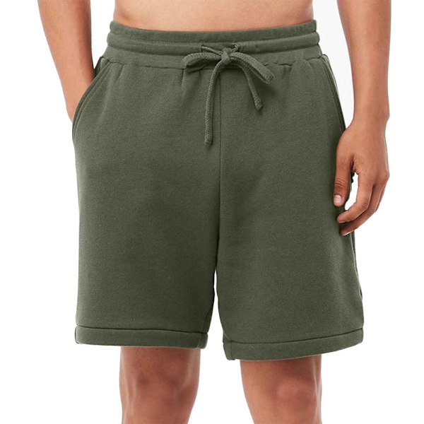 Bella + Canvas Unisex Adult Sponge Fleece Sweat Shorts XXL R Mi Military Green XXL R