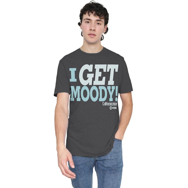 Californication Unisex Vuxen I Get Moody T-Shirt S Kolgrå Charcoal S