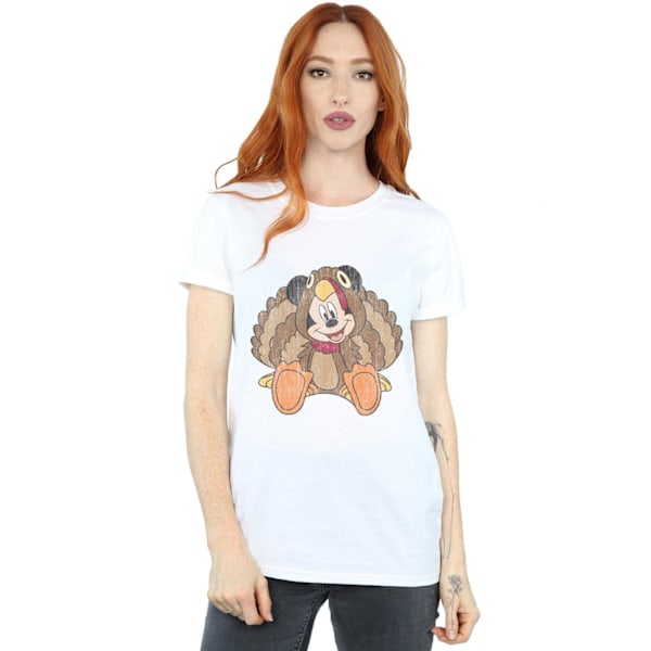 Disney Dam/Kvinnor Musse Pigg Thanksgiving Kalkon Kostym C White L