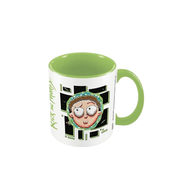 Rick And Morty Pixel Breakout Inner Two Tone Mug One Size Grön Green/White/Black One Size