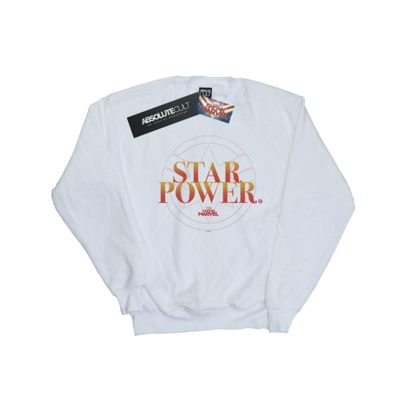 Marvel Dam/Dam Captain Marvel Star Power Sweatshirt M Whi White M
