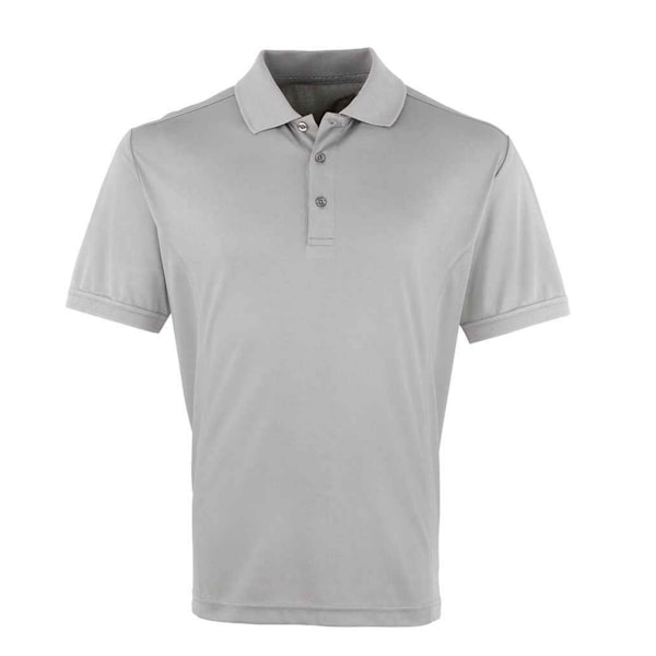 Premier Mens Coolchecker Pique Polo Shirt 5XL Silver Silver 5XL