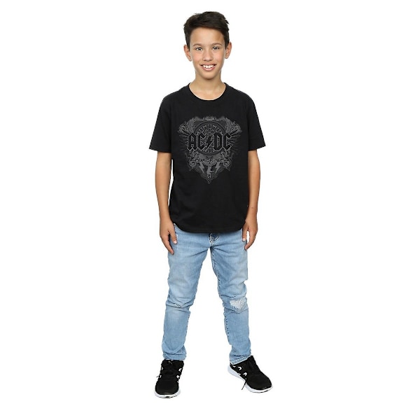 AC/DC Pojkar Black Ice Bomulls T-Shirt 9-11 År Svart Black 9-11 Years