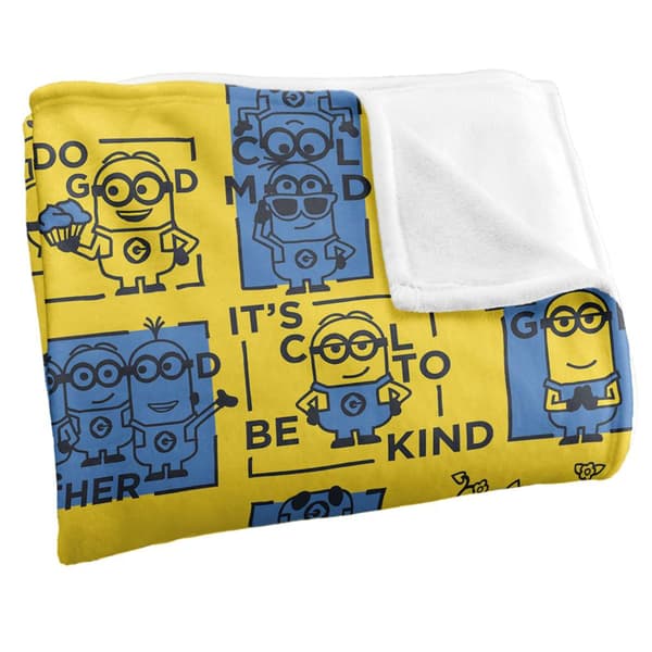 Minions Positivity Squares Filt En Storlek Vit White One Size