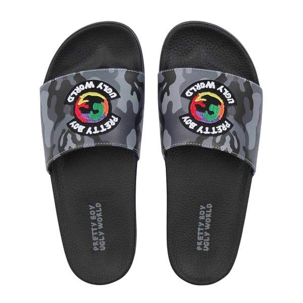 Pretty Boy Ugly World Herrtofflor 9 UK Grå Camo Grey Camo 9 UK