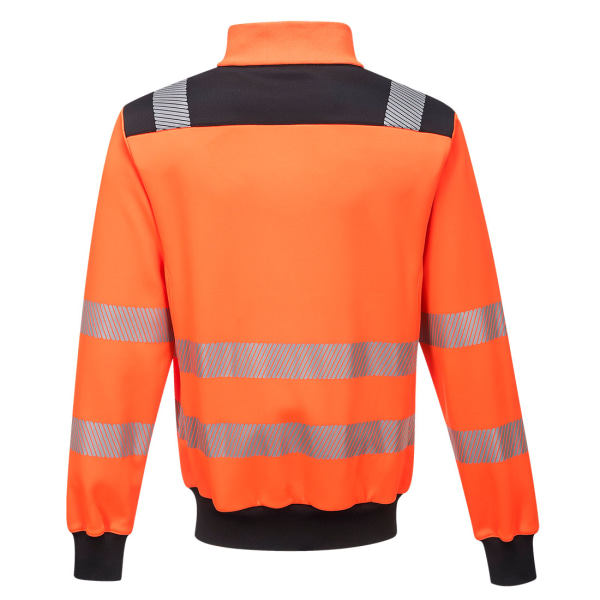 Portwest Herr PW3 Hi-Vis Full Zip Safety Sweatshirt S Orange/Bl Orange/Black S