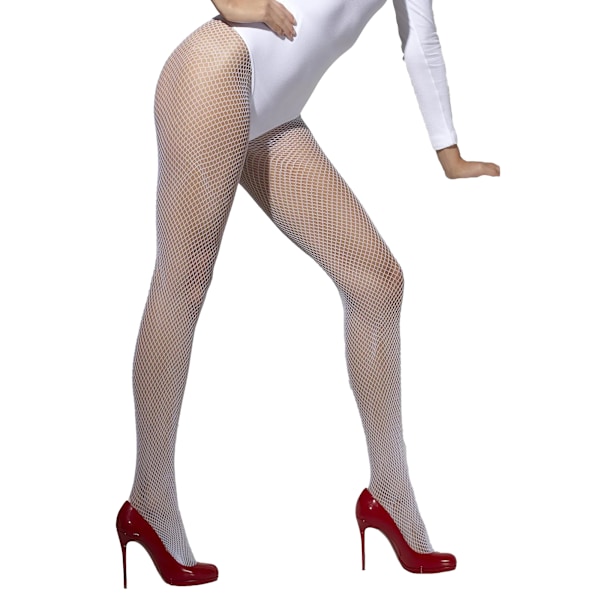 Fever Dam/Dam Fishnet Tights One Size Vit White One Size