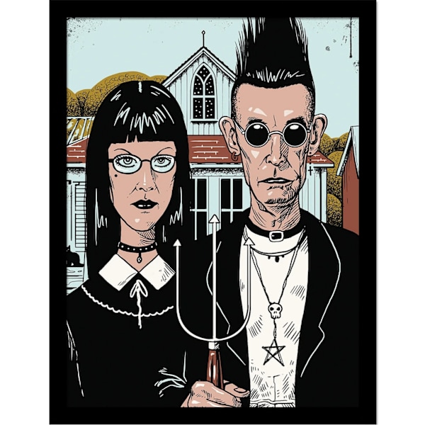 Vincent Trinidad American Goth Print 40cm x 30cm Multifärgad Multicoloured 40cm x 30cm
