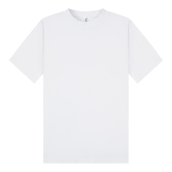 Casual Classics Unisex Vuxen Kammad Ringspunnen Bomull Boxig Oversize White 4XL