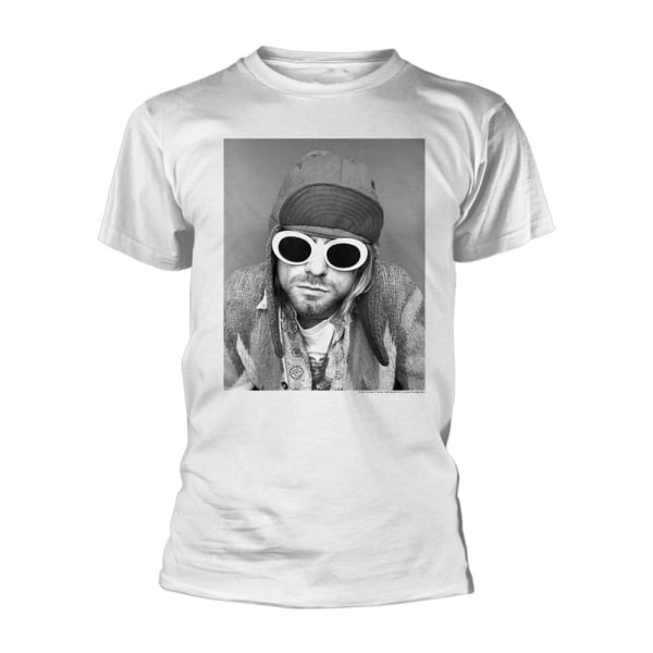 Kurt Cobain Unisex Vuxen Solglasögon T-shirt M Vit White M