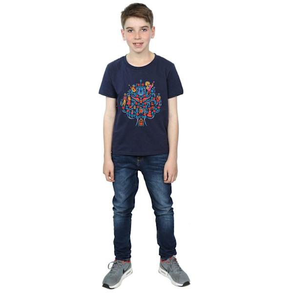 Disney Boys Coco Tree Pattern T-Shirt 7-8 år Marinblå Navy Blue 7-8 Years