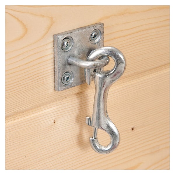 Stubbs S85PS Spring Hook On Wall Plate One Size Silver Silver One Size