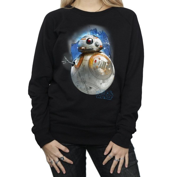 Star Wars Dam/Kvinnor The Last Jedi BB-8 Borstad Sweatshirt L Black L