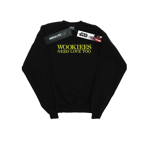 Star Wars Girls Wookiees Need Love Too Sweatshirt 5-6 år Bla Black 5-6 Years