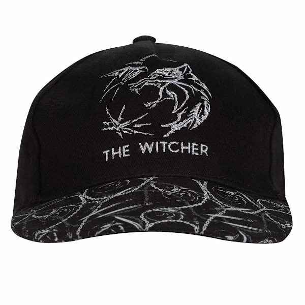 The Witcher Unisex Vuxen Mönstrad Logga Snapback Keps Storlek B Black One Size