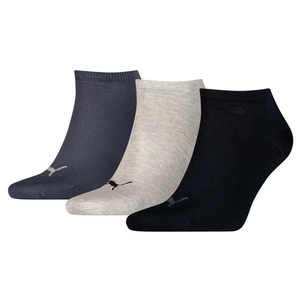 Puma Unisex Adult Invisible Socks (3-pack) 12 UK-14 UK Svart Black/Red/Grey 12 UK-14 UK