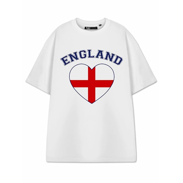 Visa mig varorna Unisex Vuxen Hjärta T-shirt M Vit White M