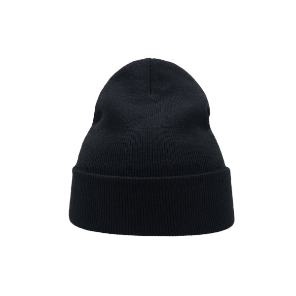 Atlantis Wind Double Skin Beanie Med Turn Up One Size Marinblå Navy One Size