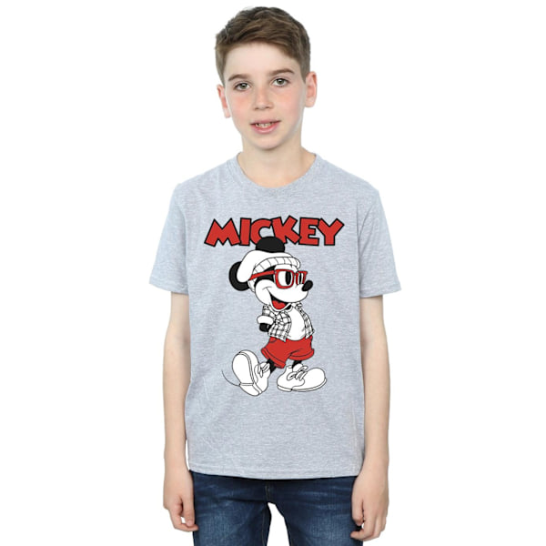 Disney Boys Mickey Mouse Hipster T-shirt 5-6 år Sports Grey Sports Grey 5-6 Years