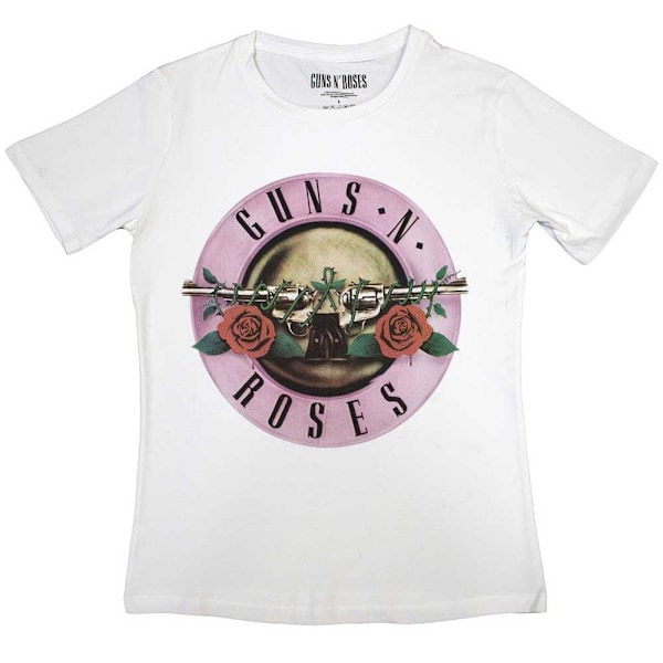 Guns N Roses Dam/Dam Classic Logo T-Shirt L Vit White L
