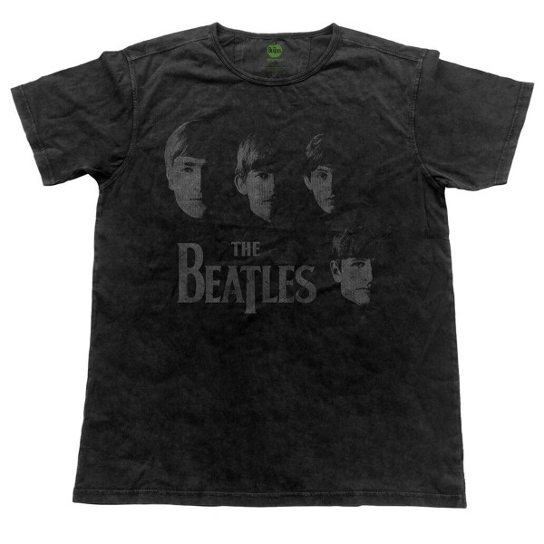 The Beatles Unisex T-shirt för vuxna ansikten XL Vintage Svart Vintage Black XL
