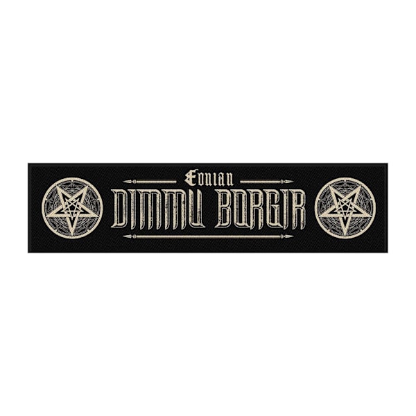 Dimmu Borgir Eonian Strip Patch En Storlek Svart/Vit Black/White One Size