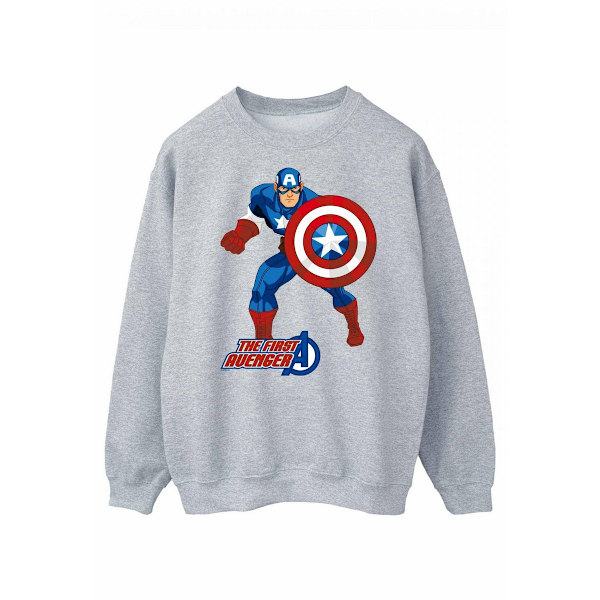 Captain America Dam/Damer The First Avenger Sweatshirt XL S Sports Grey XL