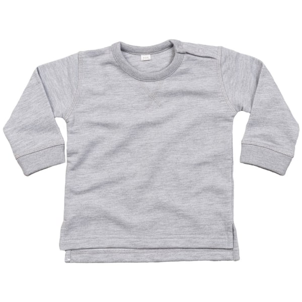 Babybugz Baby/Babies Sweatshirt 6/12 månader Heather Grey Melang Heather Grey Melange 6/12 months