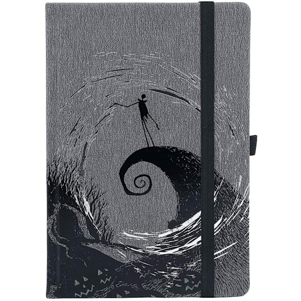 Nightmare Before Christmas Moonlight Madness A5 Notebook A5 Grå/Svart Grey/Black A5