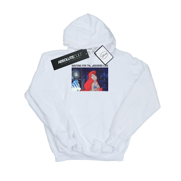 Disney Herr The Little Mermaid Väntar På Helgen Hoodie L White L